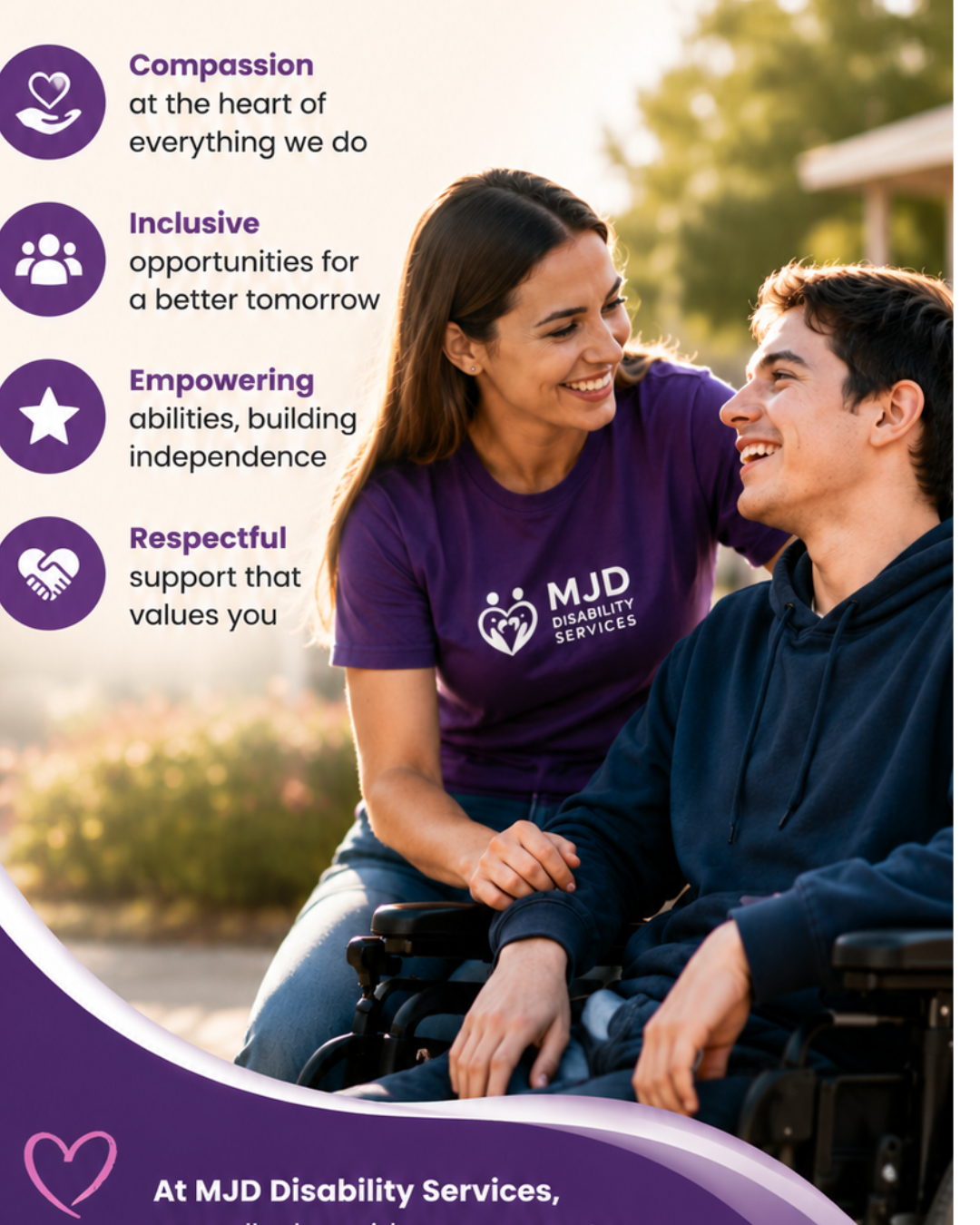 MJD Disability Services supporting participants